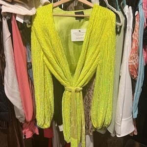 Retrfete neon, sequin party dress!